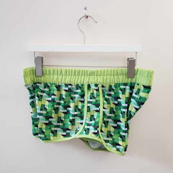❌SOLD❌Hurley Green Pattern Swim Short, Sz L - Picture 3 of 7